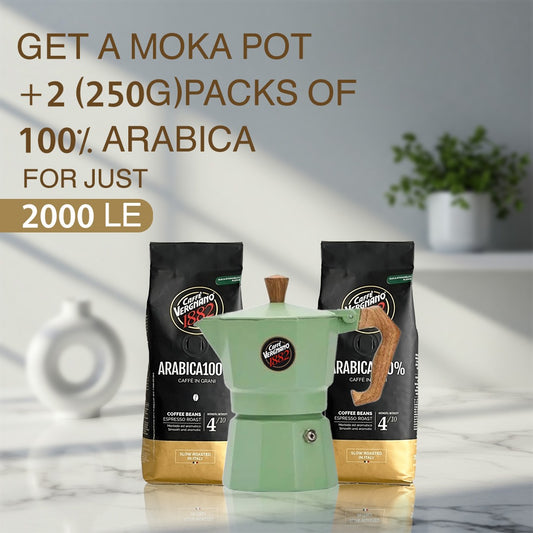 Moka Pot + Two 250g Packs