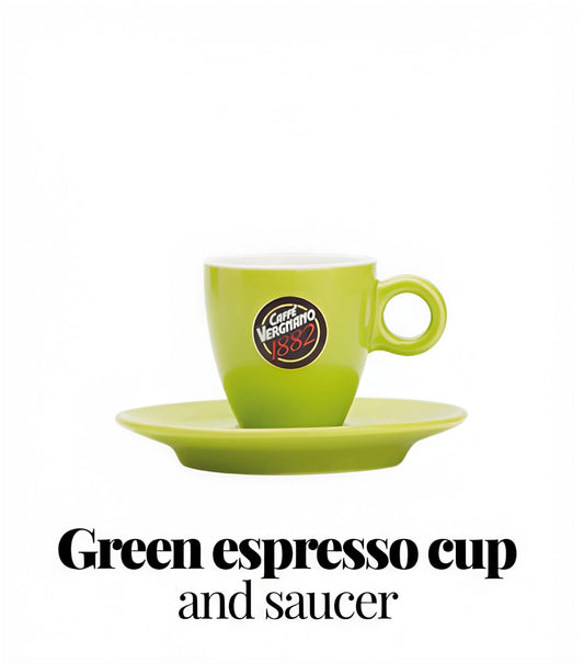 Green espresso cup
